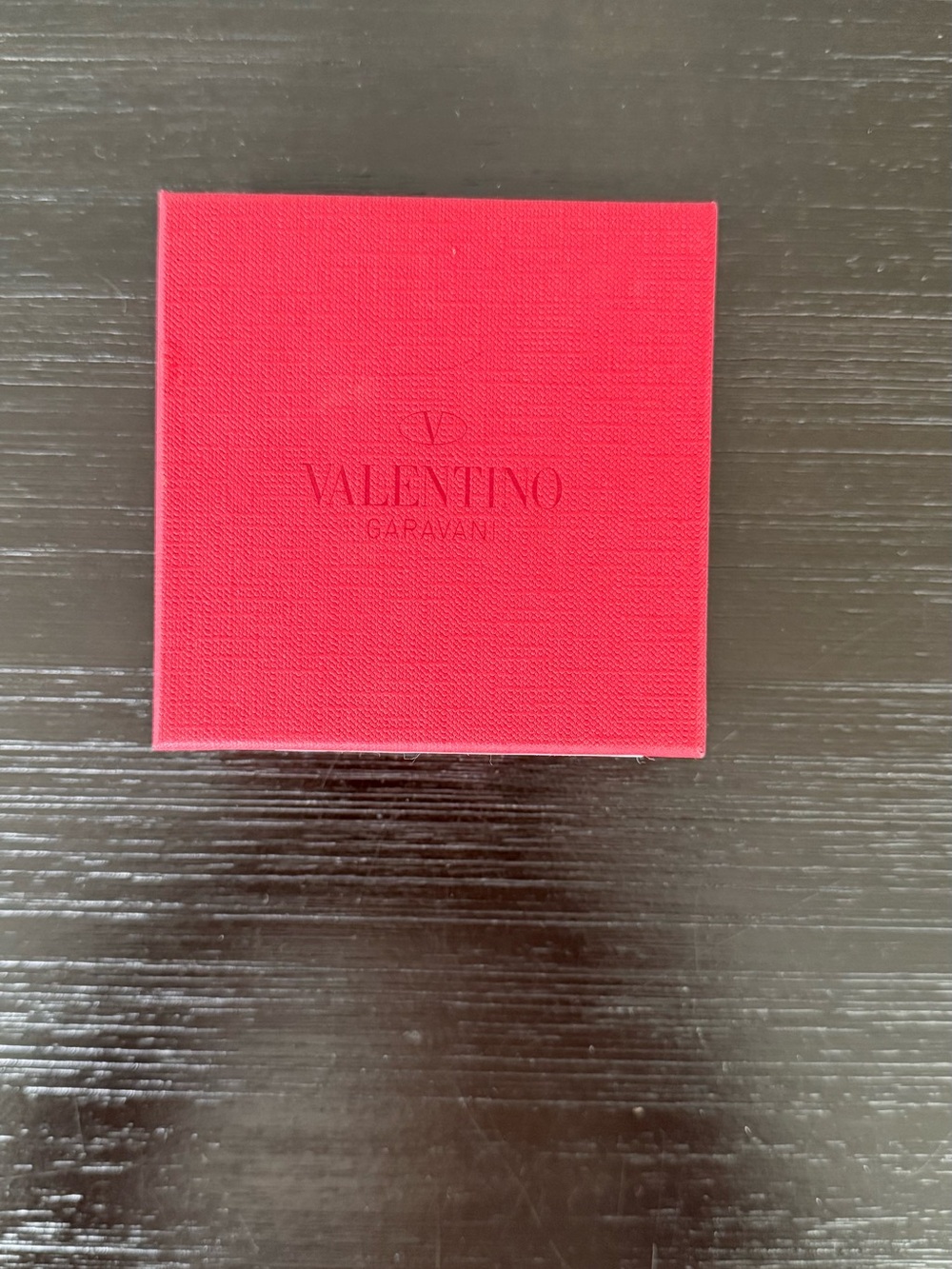 Valentino Garavani Vibrant Red Square Jewelry Box